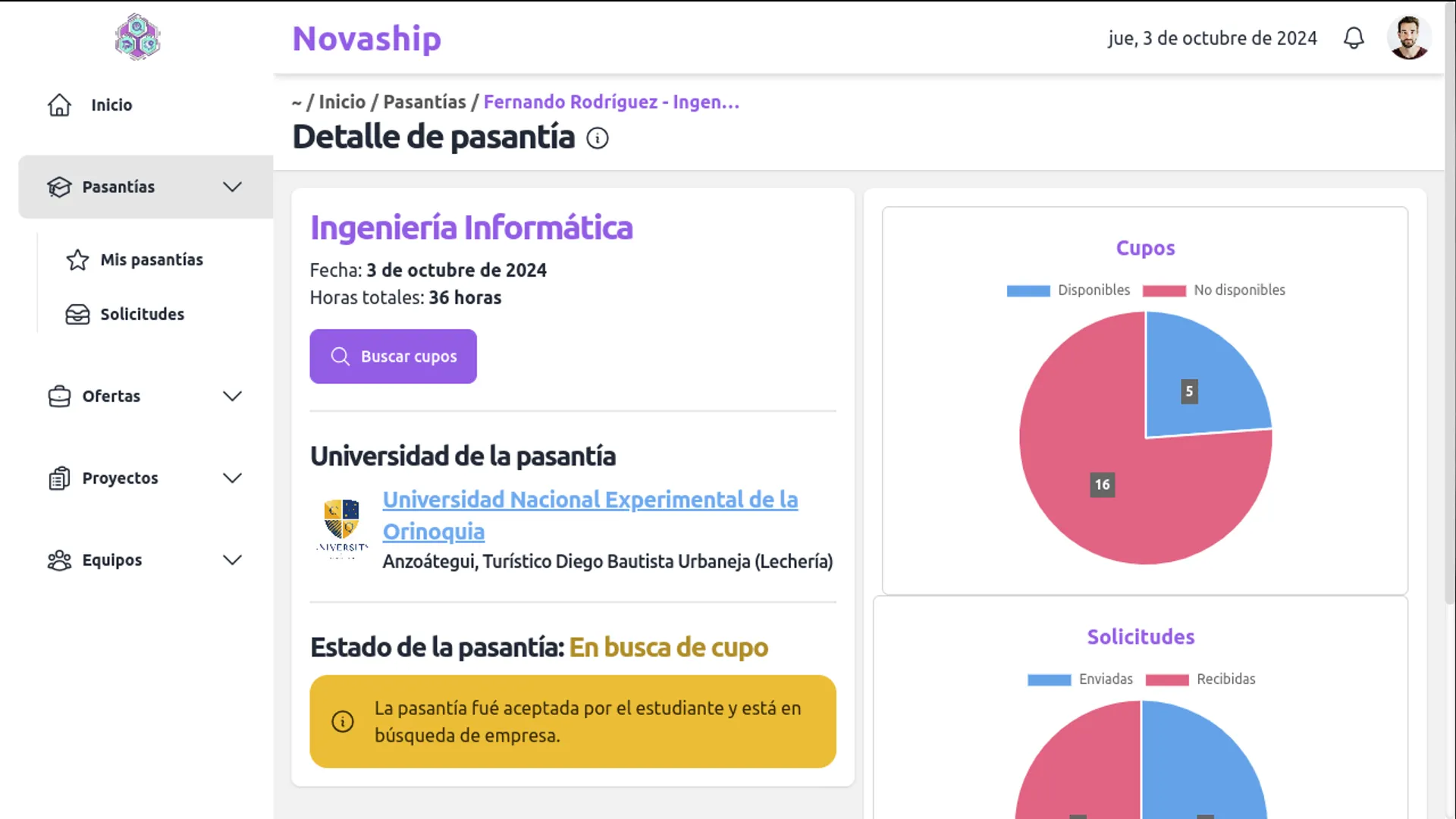 Capturas de pantalla de proyectos